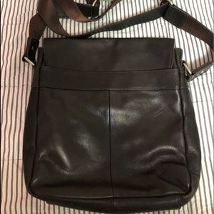 Men's Leather Cross Body Bag by Danier